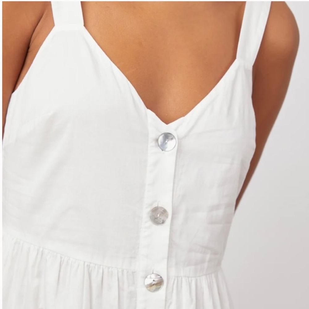 New Rails Violet White Cotton Shell Button Should… - image 3